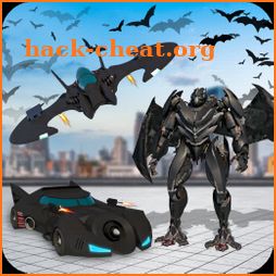 Flying Bat Robot Hero Games 3D icon