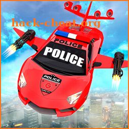 Flying Car Police Robot Transforming War icon