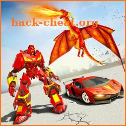 Flying Dragon Robot Car - Robot Transforming Games icon