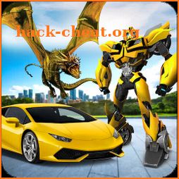 Flying Dragon Robot  Car Transformation Game icon