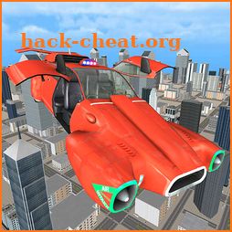 Flying Fantastic Car; Awesome Urban Chase icon