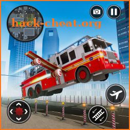 Flying Fire Truck Simulator-City Rescue Games 2020 icon