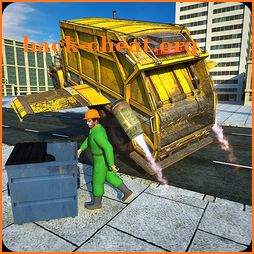 Flying Garbage Truck, Dump Truck Driving Simulator icon