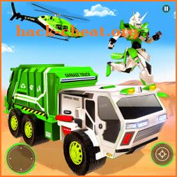 Flying Garbage Truck Robot Transform: Robot Games icon