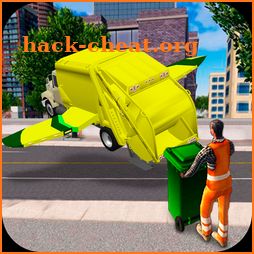 Flying Garbage Truck Simulator icon