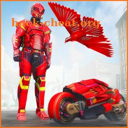 Flying Hero Robot Hawk icon