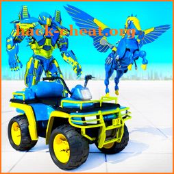 Flying Horse Robot ATV Quad Bike Transforming Game icon