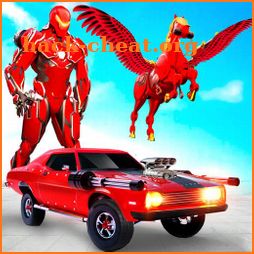 Flying Horse Transform Car: Muscle Car Robot Games icon