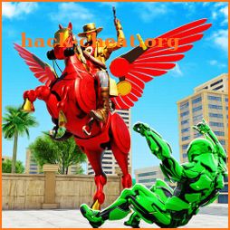 Flying Horse Transform Robot Cowboy: Robot Games icon