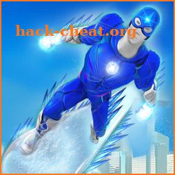 Flying Ice hero Robot: Hero Transform Robot Games icon