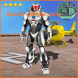 Flying Iron Hero Robot Battle City Crime icon