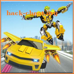 Flying Jetpack Car Robot Transform - Robot Games icon