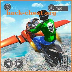Flying Motorbike Stunts Riding Simulator icon