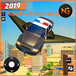 Flying Police Car Driving: Real Police Car Racing icon