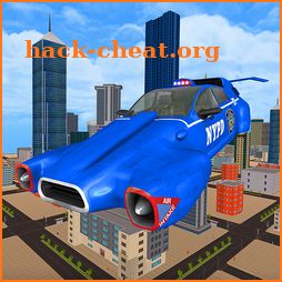 Flying  Police Car Games Free icon