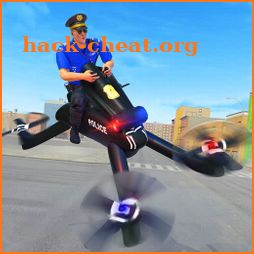 Flying Police Drone Bike Simulator 2020 icon