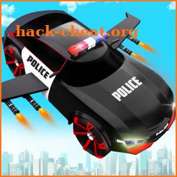 Flying Police SUV Car Transform Robot Game icon