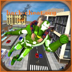 Flying Robot Hero Games: City Survival Mission icon