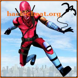 Flying Robot Ninja Rope Hero: Gangster Crime City icon