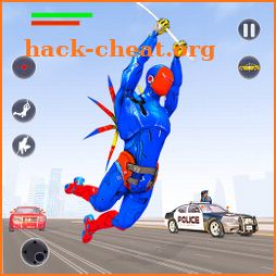 Flying Robot Rope Hero - Vegas Crime City Gangster icon
