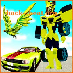 Flying Robot Transform Attack Robot Shooting Games icon