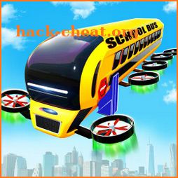 Flying School Bus Transform Robot Games icon