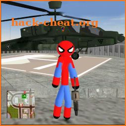 Flying Spider Stickman Super Rope Hero Gangstar icon