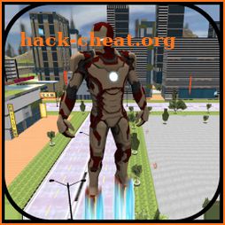flying Super Iron Hero : Warrior of Crime City icon