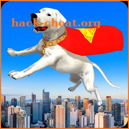 Flying Superhero Dog Hero City Rescue: Dog Games icon
