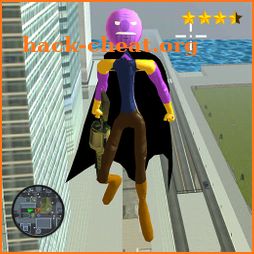 Flying Thanos Stickman Rope Hero Gangster Crime icon