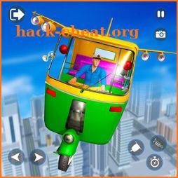 Flying Tuk Tuk Simulator:City Transport Games icon