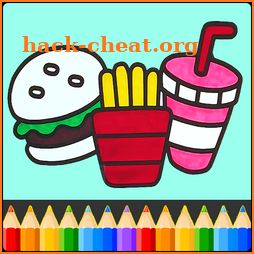Food Coloring Book - kids Coloring Game icon