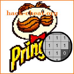 Food Logo Color by Number: Pixel Art Coloring Book icon