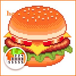 Foods Color by Number - Drinks Sandbox Pixel Art icon