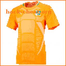 Football Shirts Color by Number:Pixel Art Coloring icon