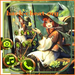 Forest Camping Girl Theme icon