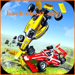 Formula Car Crash Game 2021 : Beam Car Jump Arena icon