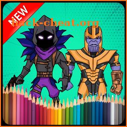 Fortnite0 Drawing and Coloring book icon