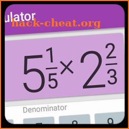 Fraction calculator: easy solve fractions problems icon