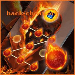 (FREE) Fire Flame Skull - App Lock Master Theme icon