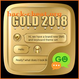 (FREE) GO SMS GOLD 2018 THEME icon