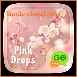 (FREE) GO SMS PINK DROPS THEME icon
