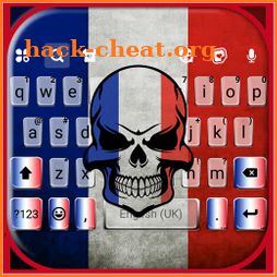 French Angry Skull Keyboard Background icon