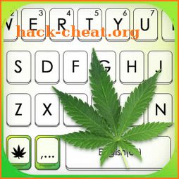 Fresh Weed Leaf Keyboard Background icon