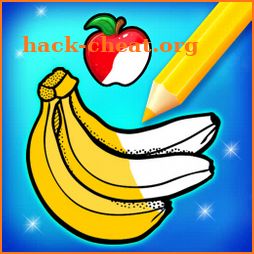 fruits coloring & drawing book icon