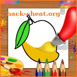 Fruits Coloring Book & Drawing Book - Kids Game icon