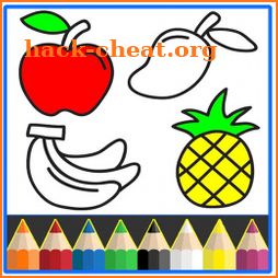 Fruits Coloring Game & Drawing Book - Kids Game icon