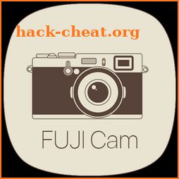 FUJI Cam , Vintage camera & light leak effect icon