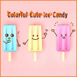 Funny Wallpaper Colorful Cute Ice Candy Theme icon