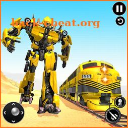 Futuristic Train Transforming Robot Games icon